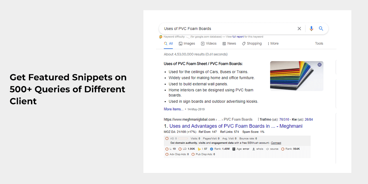 Get Featured Snippets
