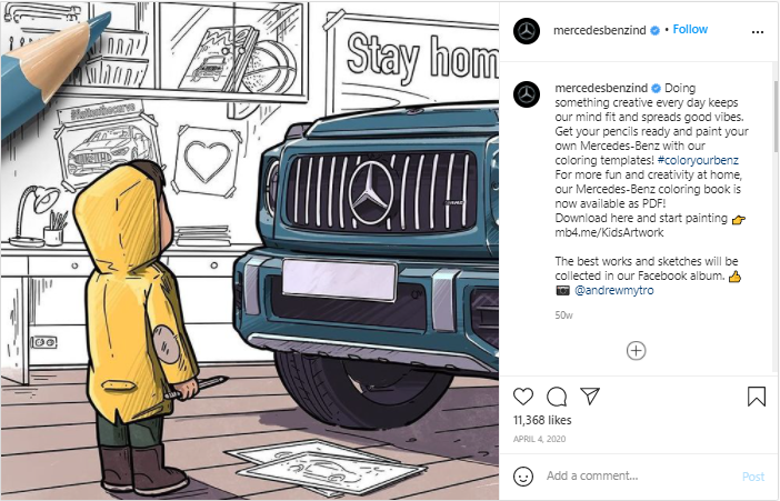 Mercedesbenzind - SMM Campaign
