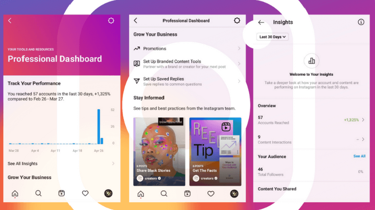 Instagram Analytics Update Screen