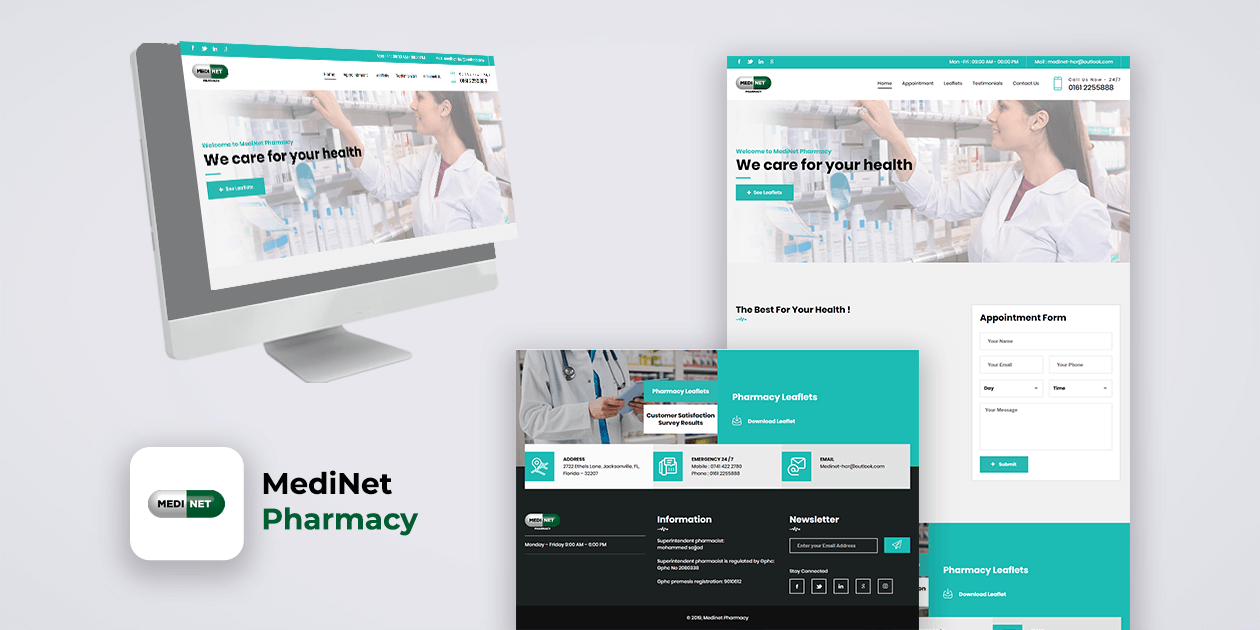 Medinet - Website Development