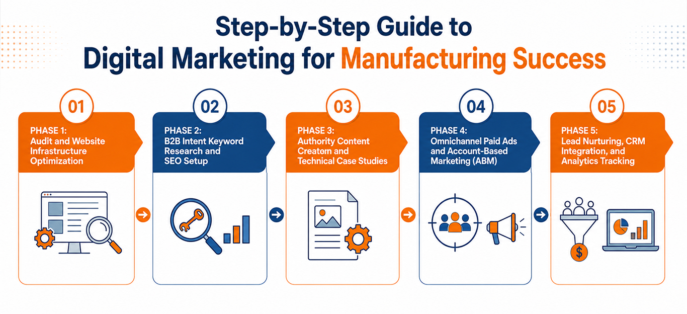 Step-by-Step Guide to Digital Marketing for Manufacturing Success